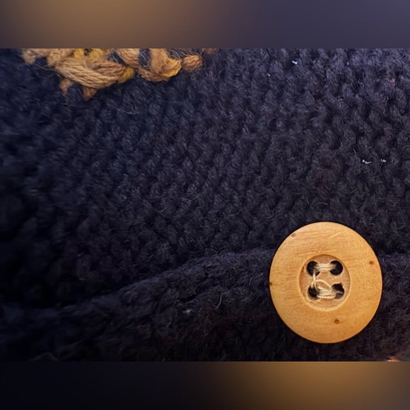 Vintage the eagle’s eye Button Up Fashion Knit Crewneck Sweater - Picture 15 of 15